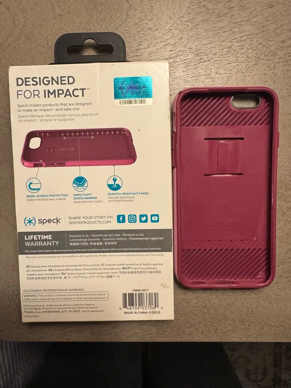 Speck CandyShell Grip Pink iPhone Case – Includes Original Packaging